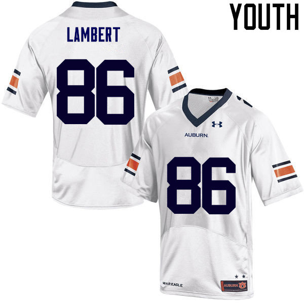 Youth Auburn Tigers #86 DaVonte Lambert White College Stitched Football Jersey